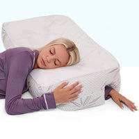 SG - Wife Pillow - Arm & Body Position Bed Pillow - Bamboo Shell & Cooling Shredded Memory Foam Filled Pillow