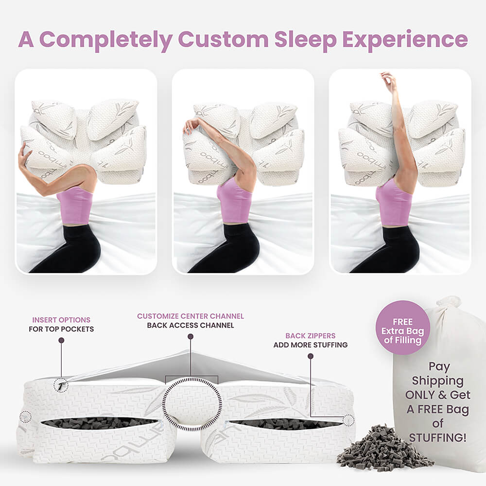 Bamboo Charcoal Memory Foam Topper for Wife Pillow- Comfortable, supportive, easy to wash, luxurious design.