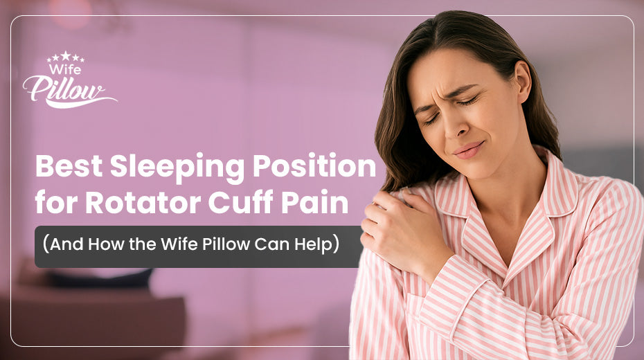 Best Sleeping Position for Rotator Cuff Pain (And How the Wife Pillow Can Help)