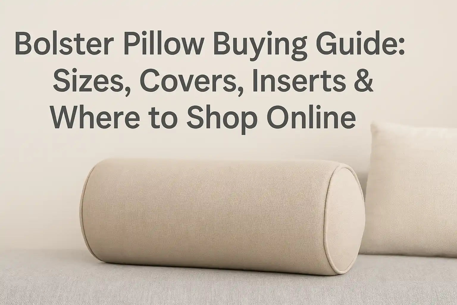 bolster size selection checklist visual guide for Queen King bed and sofa