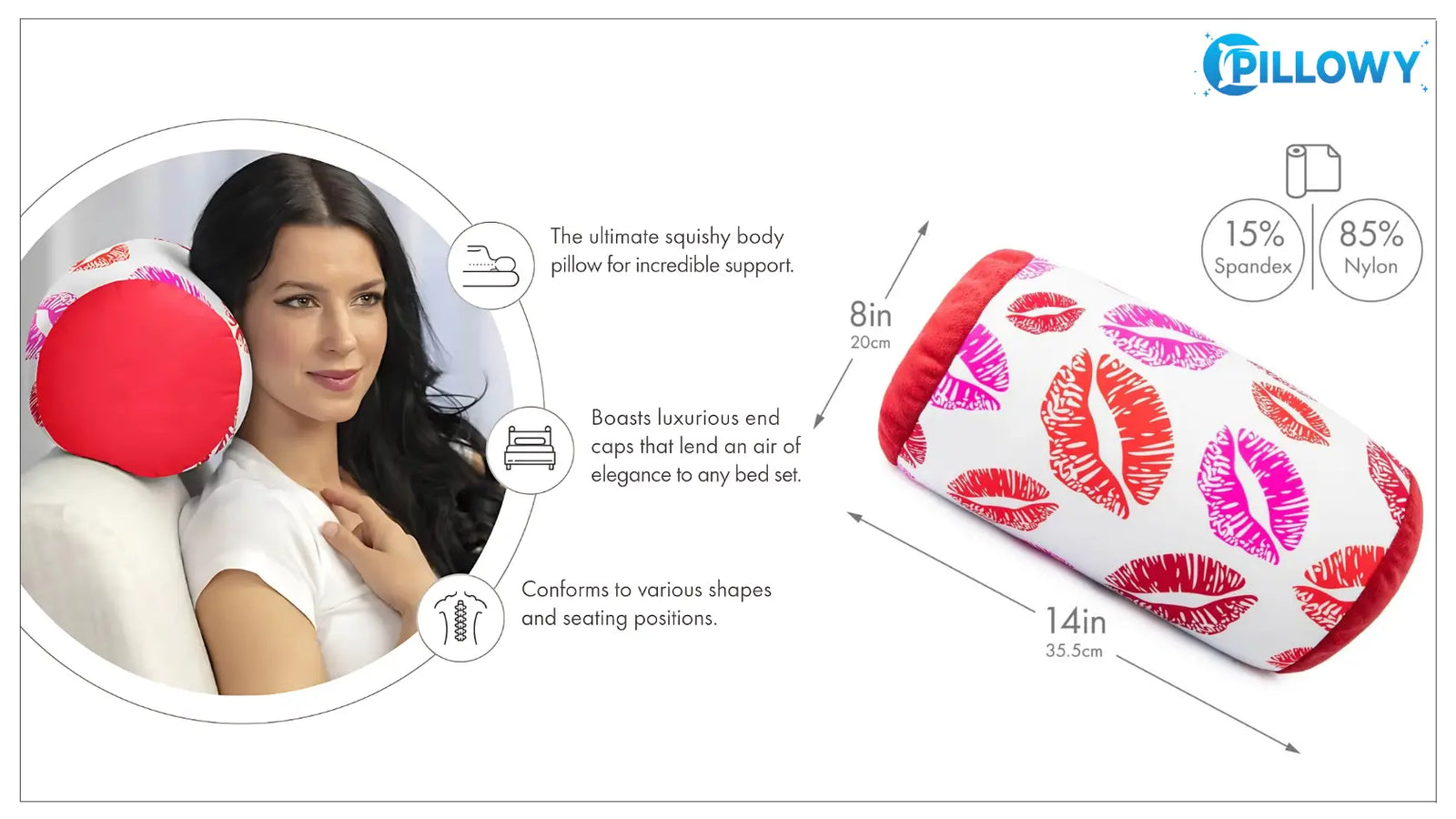 Microbead Bolster Tube Pillow