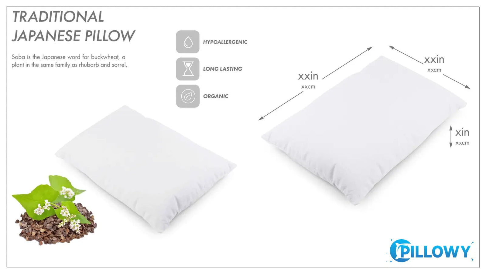  Neck Roll Buckwheat Pillow