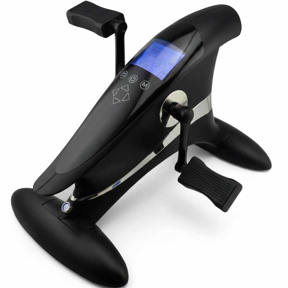 Motor Bike Indoor Bike With Mobile App Black - Under Desk Bike That Does the Work for You - view 1
