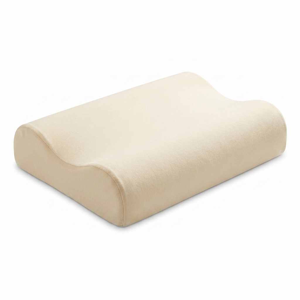 Perfect Contour Memory Foam Bed Pillow - Stress And Neck Tension Relief - Bed Pillow, Crea - view 1