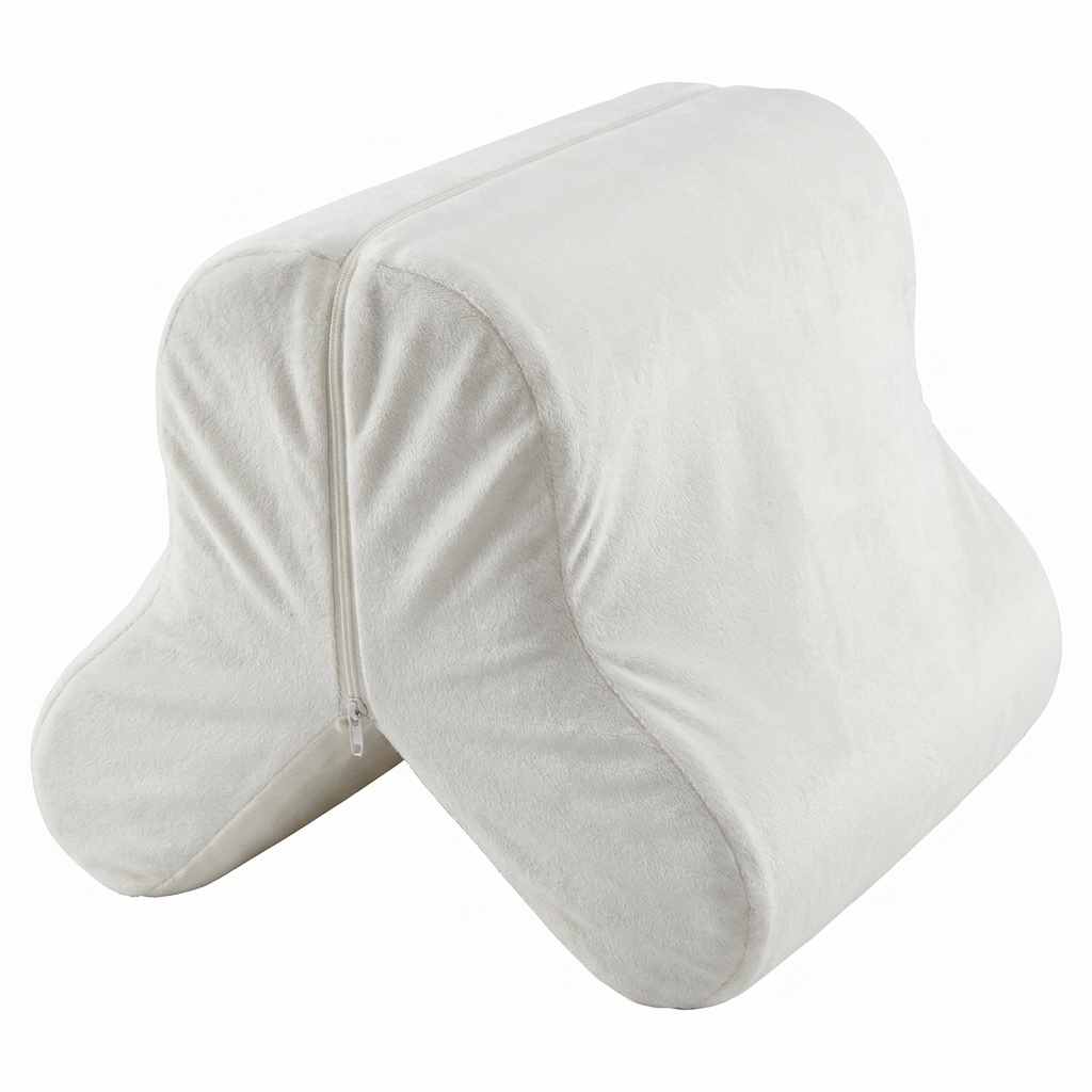 Leg Spacer Pillow - Hypoallergenic Memory Foam - Medical Specialty Pillow, White - view 1