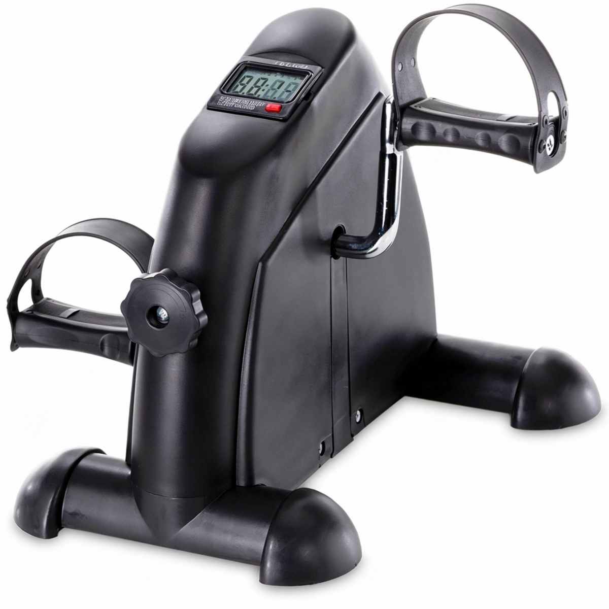 Pedal Exercise Mini Cycle Bike Silvery - Digital Display - Adjustable Resistance - view 1