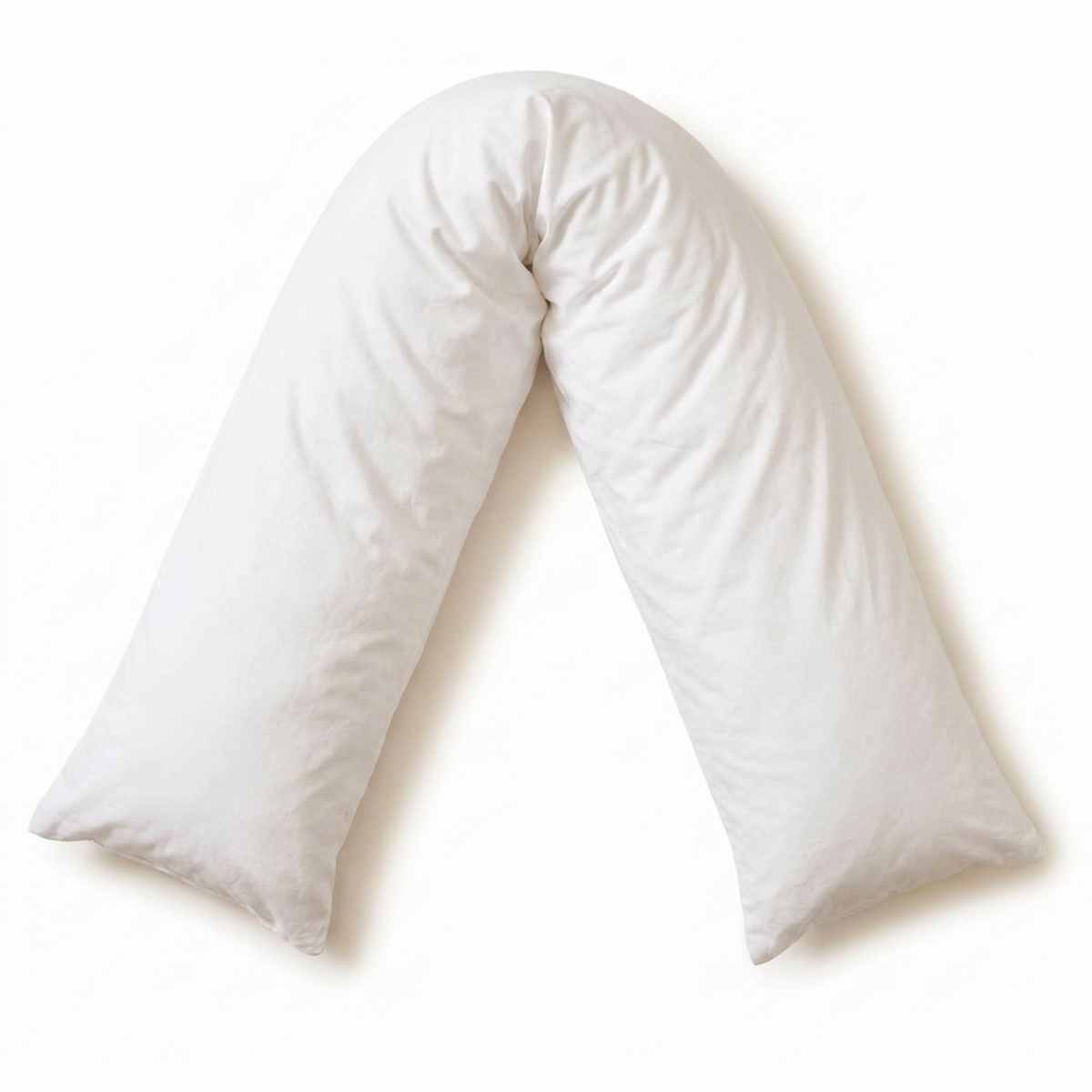 Boomerang Body Pillow - V-Shaped Side Sleeper - Superior Comfort, White - view 1
