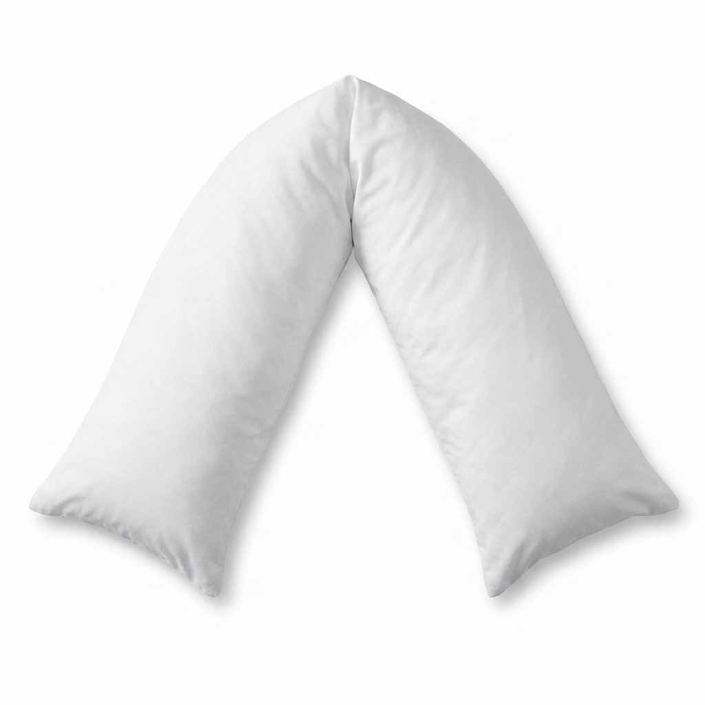 Cover for Boomerang Body Pillow - Cotton (50%) / Polyester (50%) Blend, White - view 1