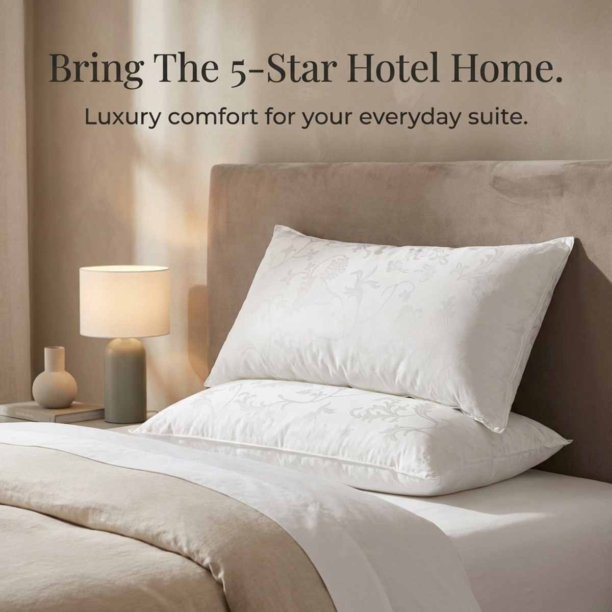 Dream Supreme Luxury Hotel Bed Pillow - Allergen Free- Set of 2 - view 3