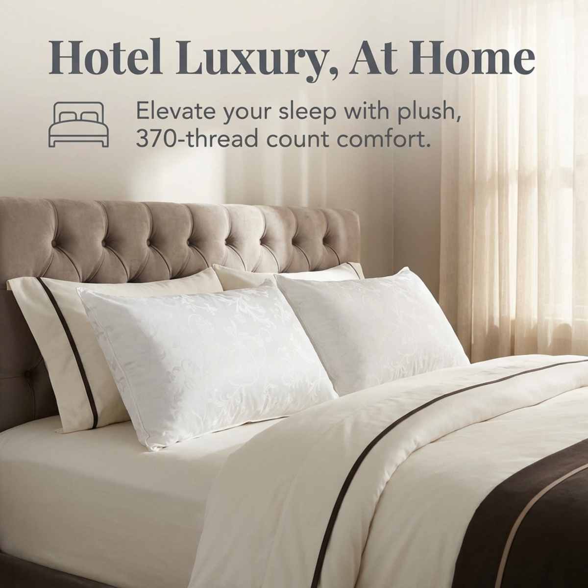 Dream Supreme Luxury Hotel Bed Pillow - Allergen Free- Set of 2 - view 4