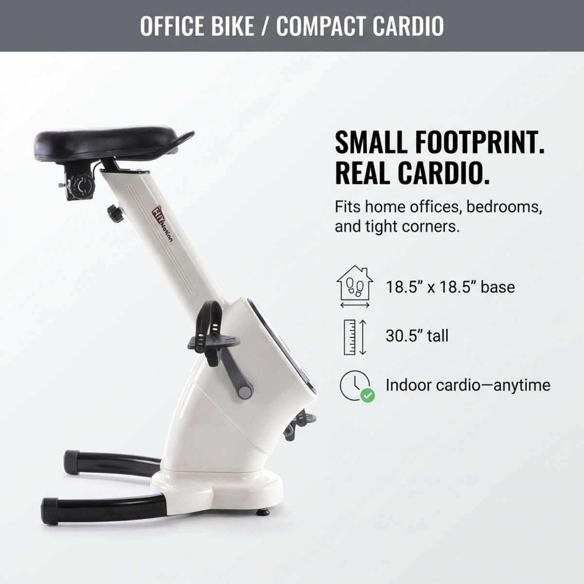 Upright Training X-Bike With Magnetic Resistance - Cardiac Aerobic Exercise Bike - Digital - view 6