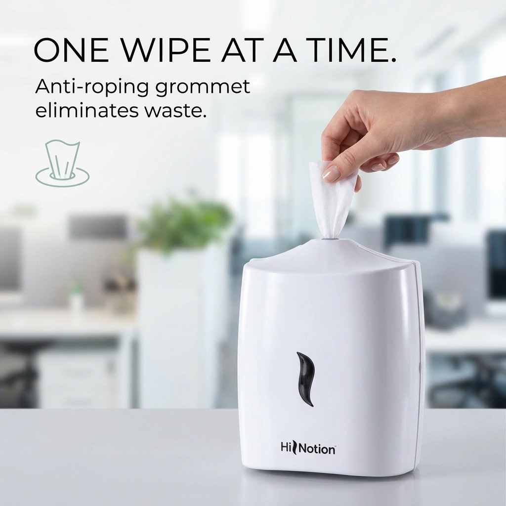 Wipes Dispenser - Wall Mounted - Disinfectant - Contemporary Anti-Roping Design - view 4
