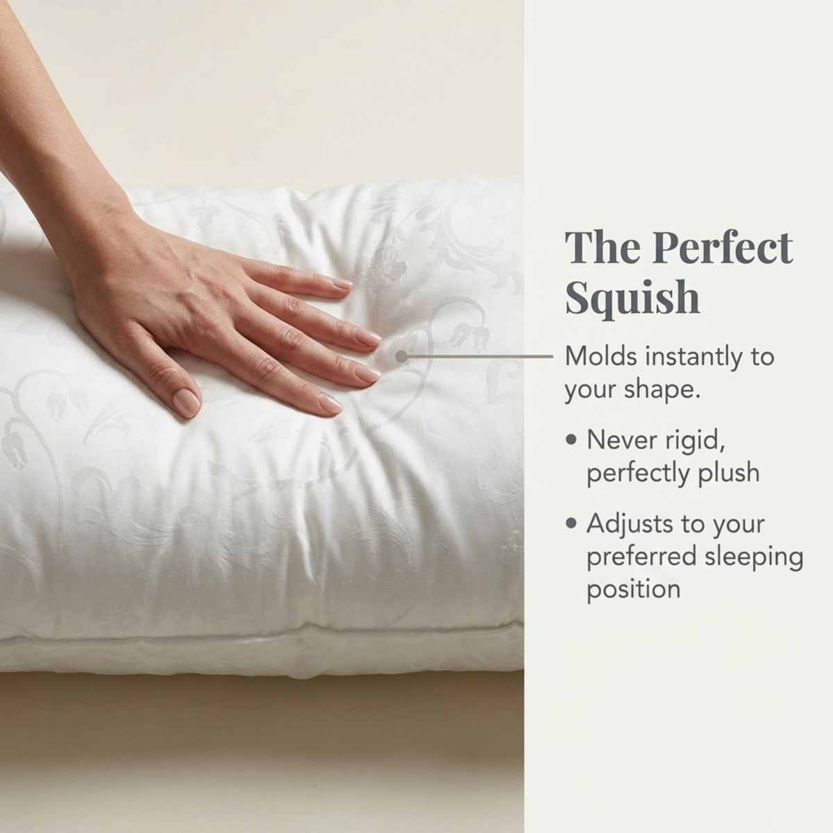 Dream Supreme Luxury Hotel Bed Pillow - Allergen Free- Set of 2 - view 6