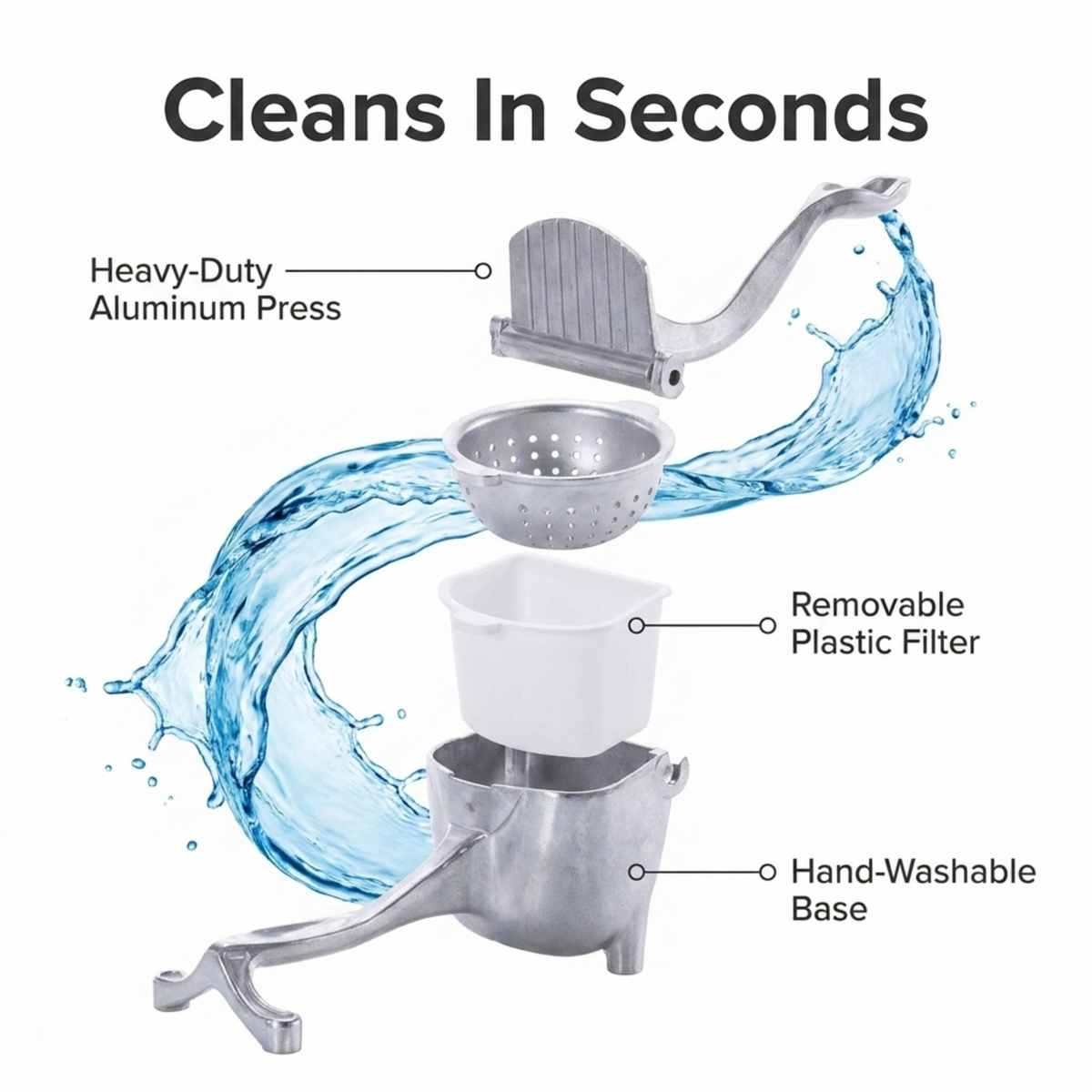 Super Juicer Easy Squeezer - Heavy-Duty Juicer for Oranges, Lemons and More - view 3
