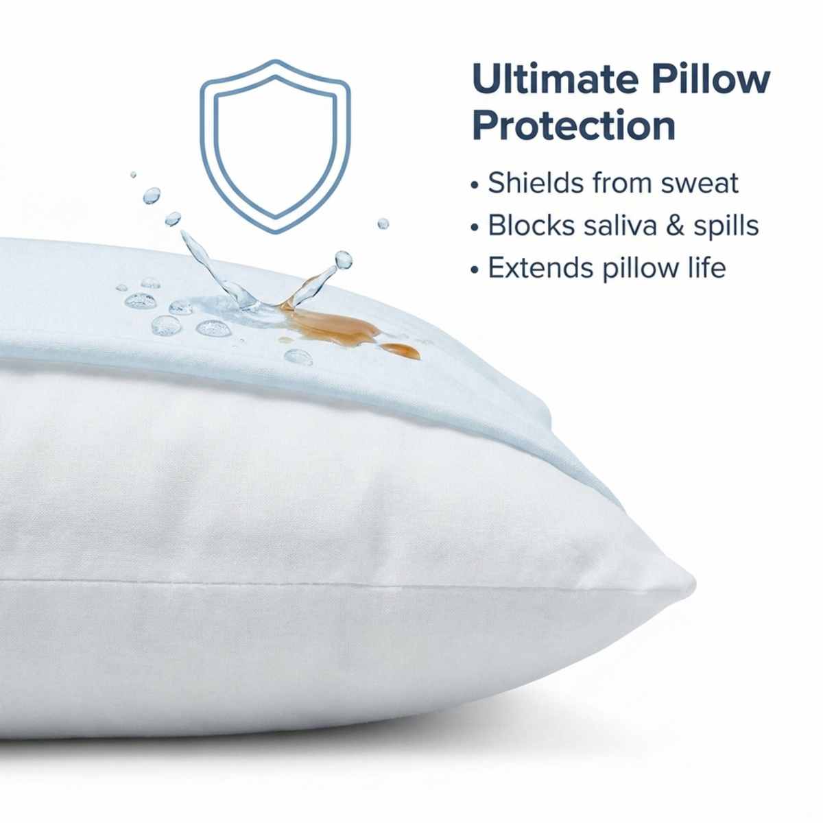 Jersey Knit Cover For The Better Sleep Fiber Fill Pillow - Hypoallergenic - view 8