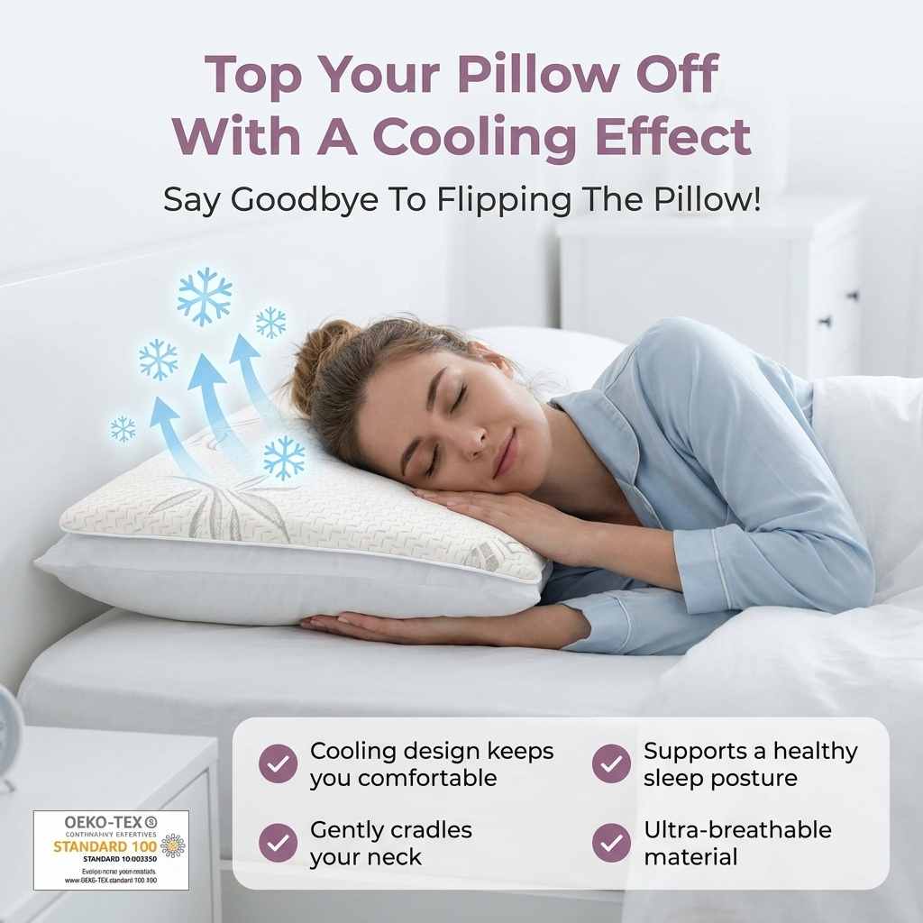 Insert Topper - Bamboo Cooling Blue Shredded Memory Foam - view 4