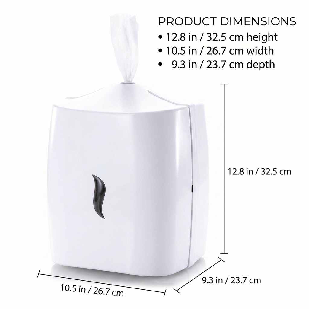 Wipes Dispenser - Wall Mounted - Disinfectant - Contemporary Anti-Roping Design - view 8