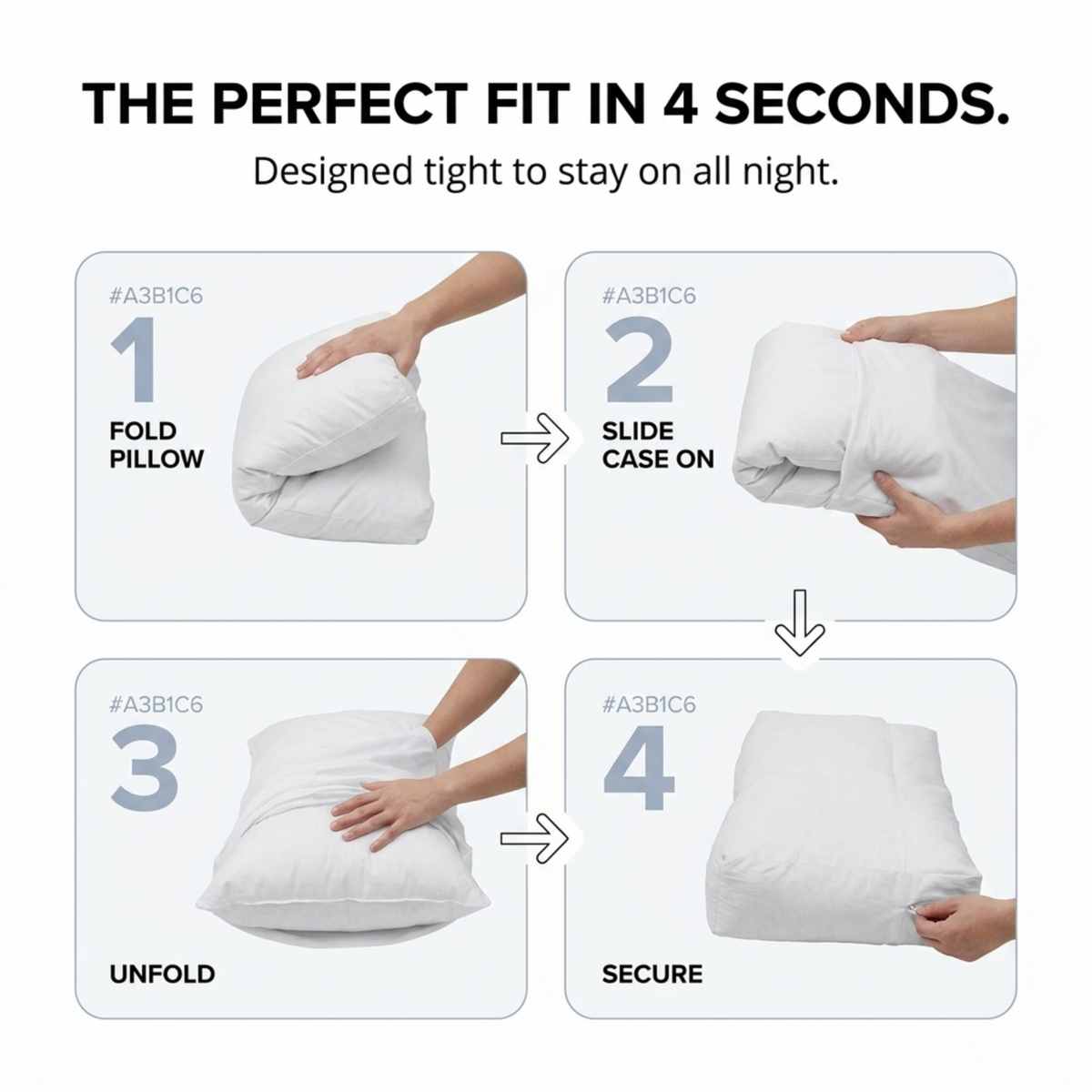 Jersey Knit Cover For The Better Sleep Fiber Fill Pillow - Hypoallergenic - view 9