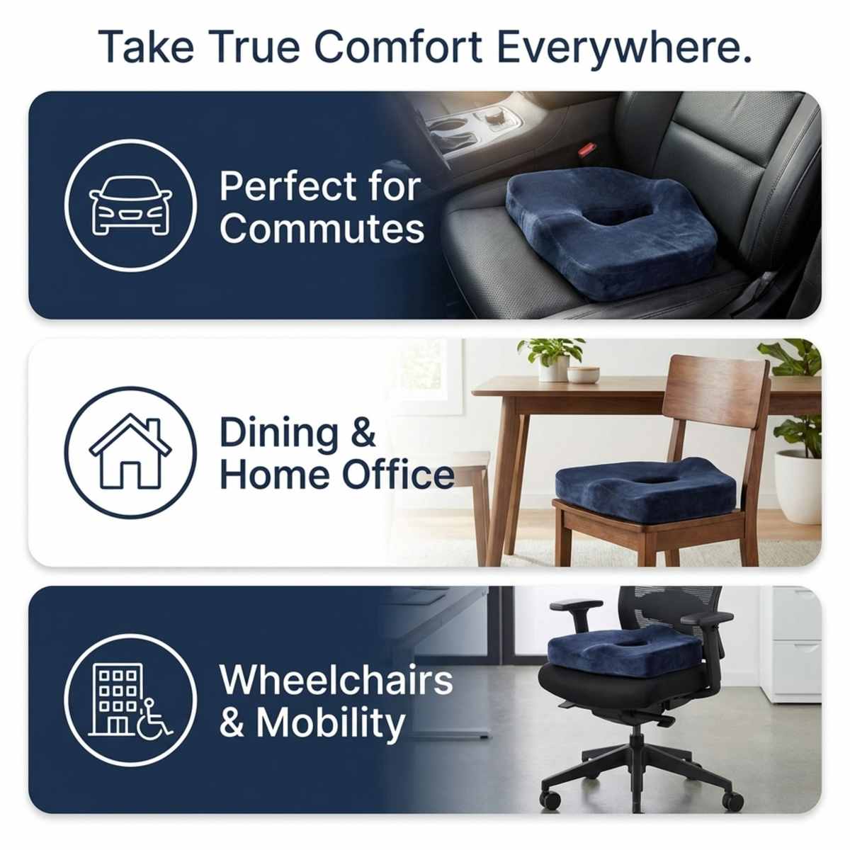 Specialty Medical Grade Coccyx Support - Orthopedic High Dens - view 5