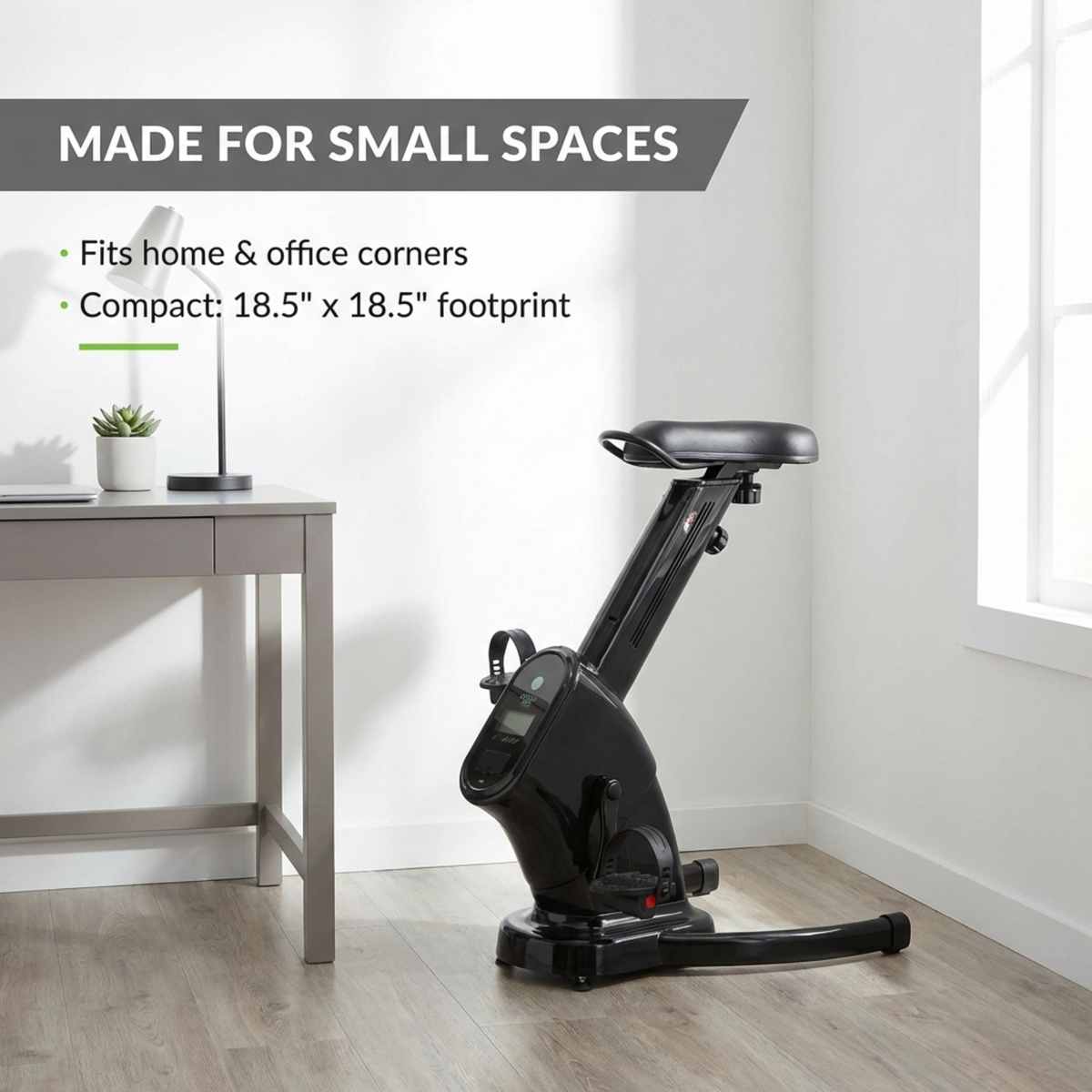 Upright Training X-Bike With Magnetic Resistance - Cardiac Aerobic Exercise Bike - Digital - view 13