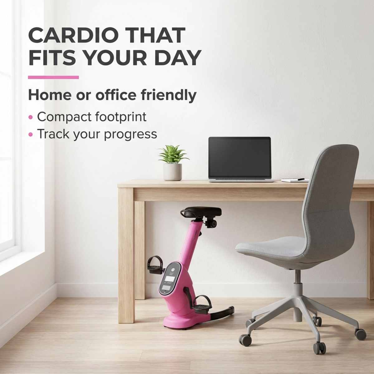 Upright Training X-Bike With Magnetic Resistance - Cardiac Aerobic Exercise Bike - Digital - view 14