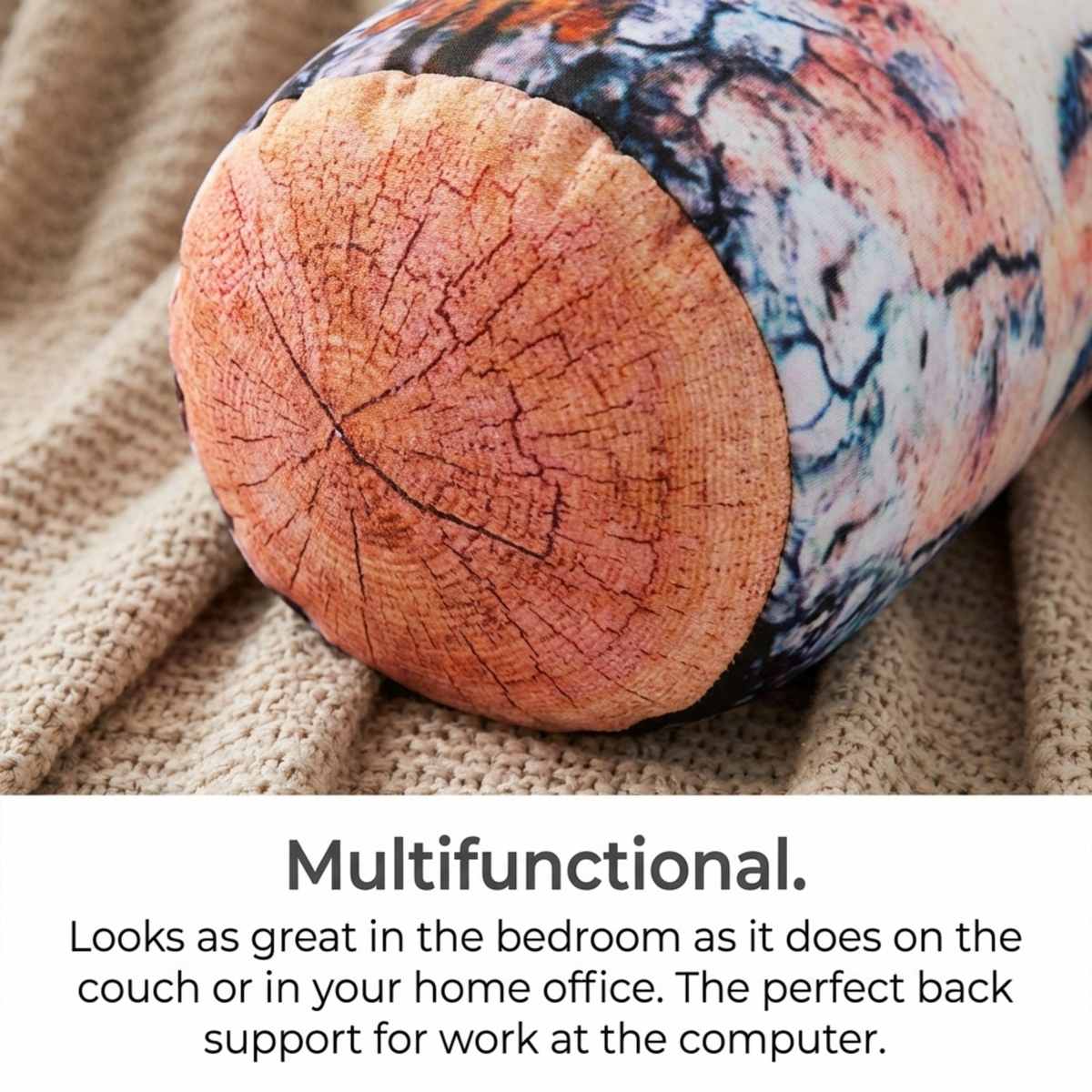 Microbead Bolster Neck Roll Pillow - Silky Feel - view 19