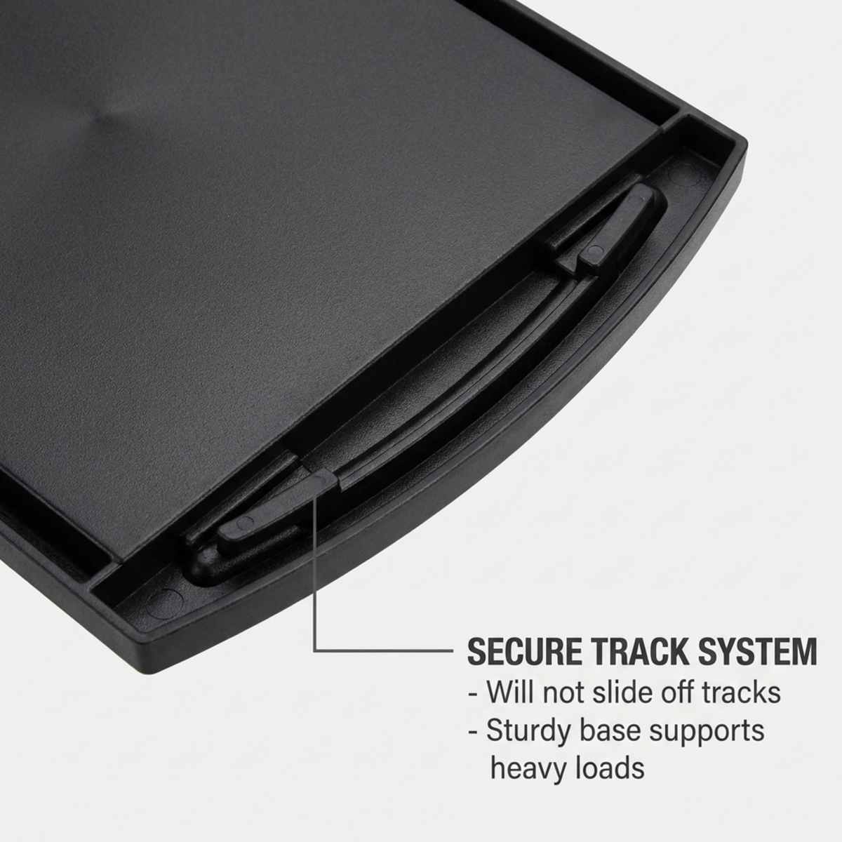 Kitchen Under-Cabinet Sliding Shelf - Countertop Pull-Out Tray - Easy Gliding, Black - view 5