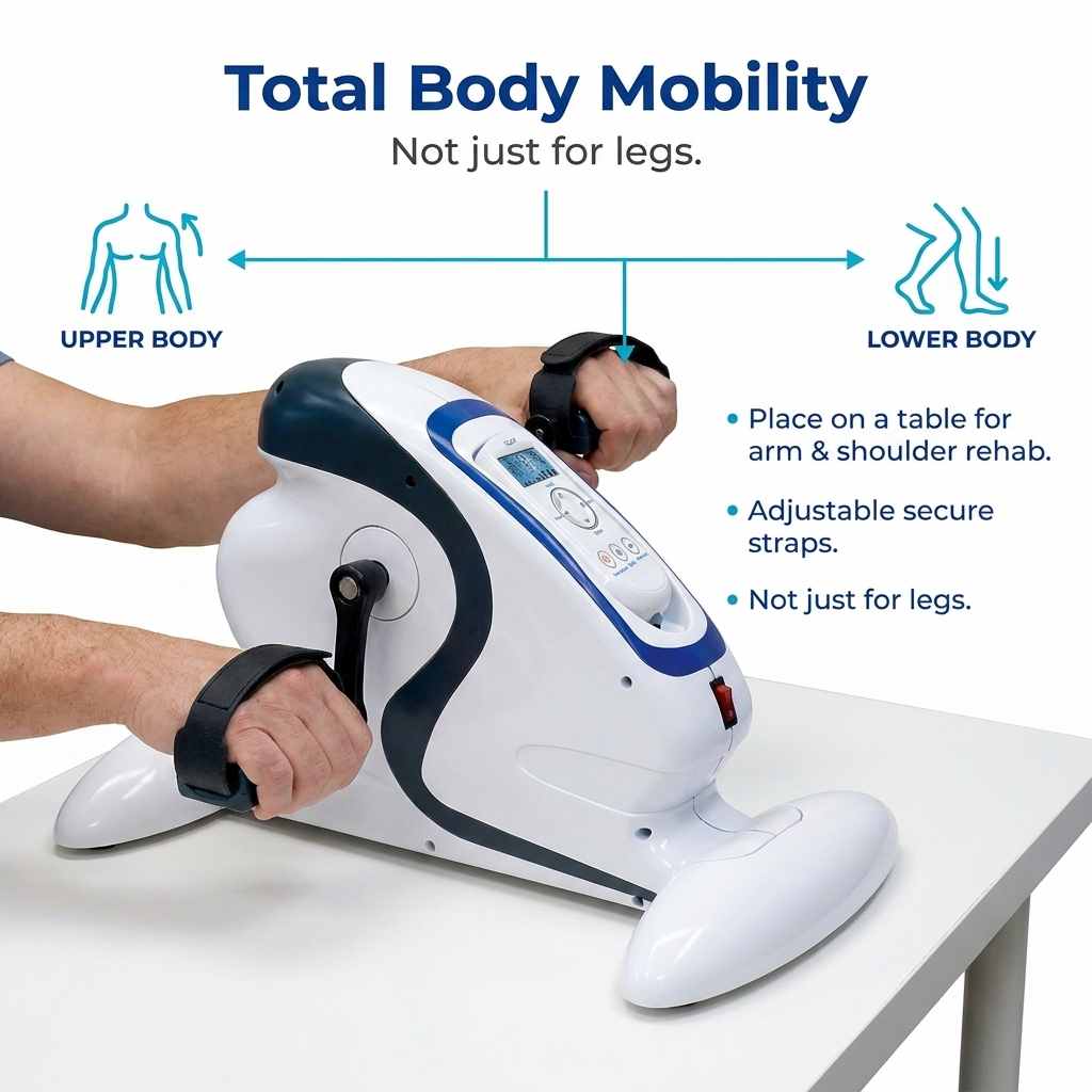 Motor Bike Indoor Bike With Mobile App Black - Under Desk Bike That Does the Work for You - view 10