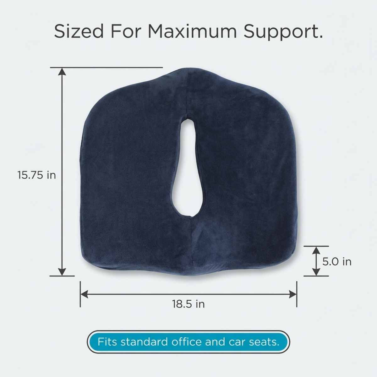 Specialty Medical Grade Coccyx Support - Orthopedic High Dens - view 6