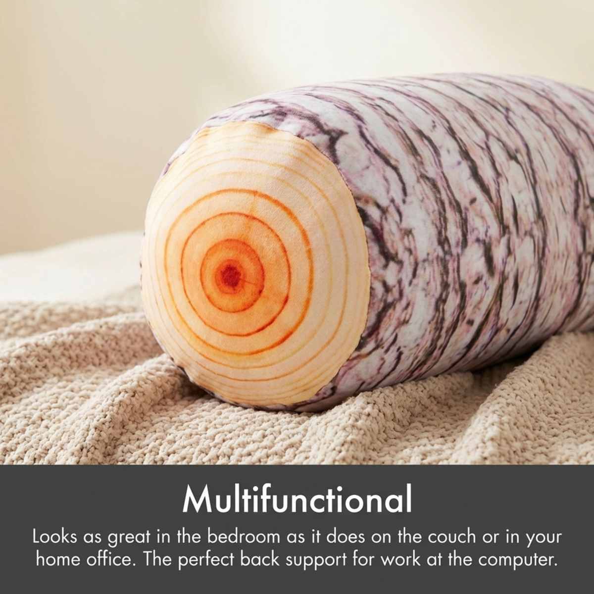 Microbead Bolster Neck Roll Pillow - Silky Feel - view 24