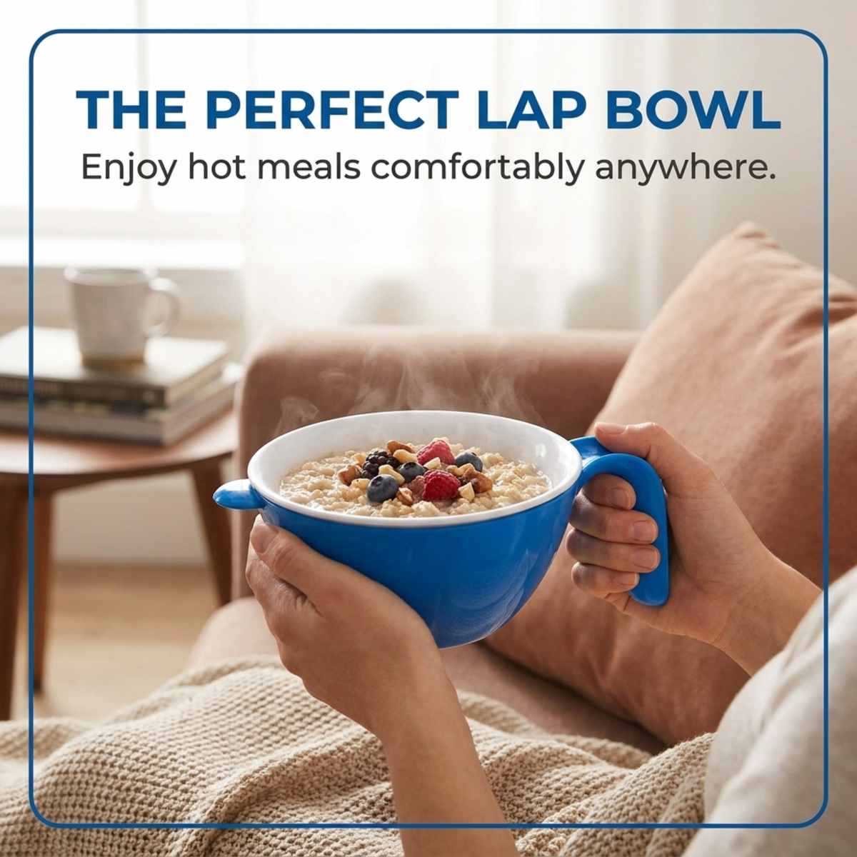 Hitnotion-Touch Microwave-Safe 3-Piece Bowl Set, 24 oz, Blue - view 6