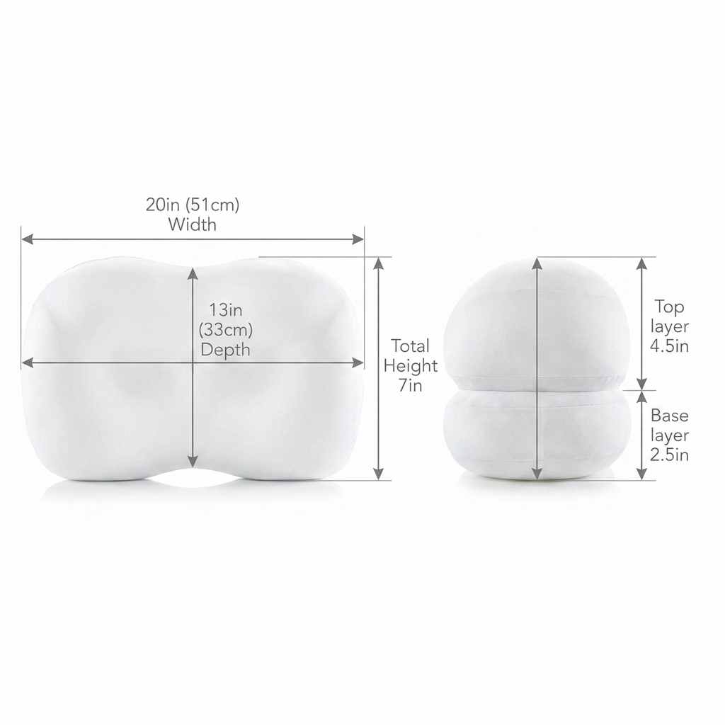 Now Pillow Ear Hole & Neck Support Relief Neck & Ear Problems During Sleep - Microbead / M - view 6