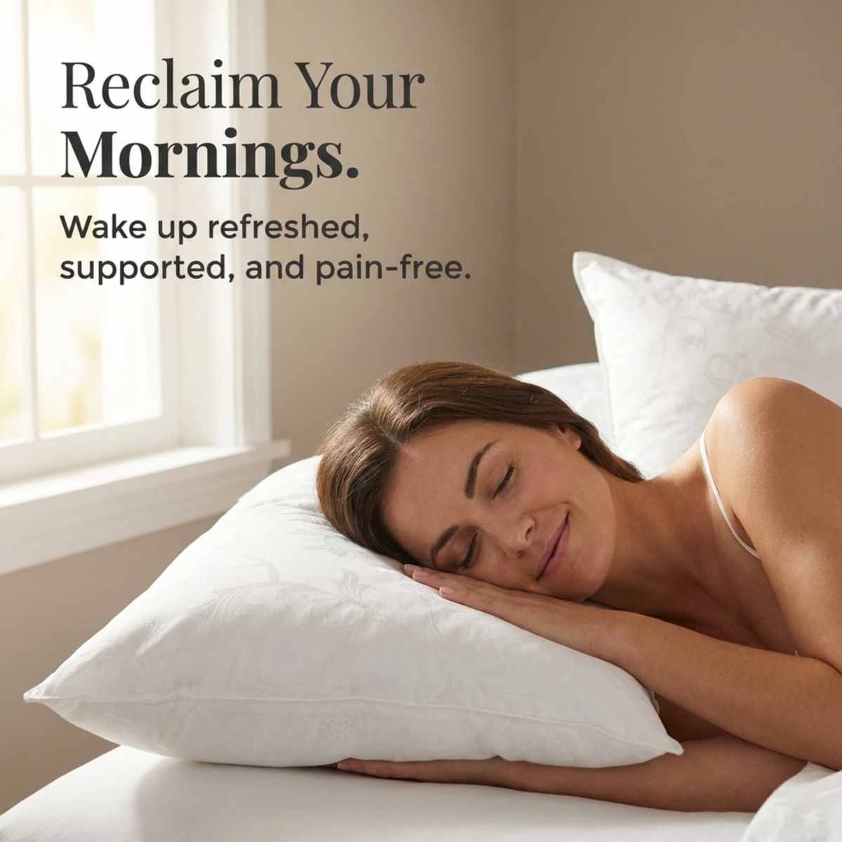 Dream Supreme Luxury Hotel Bed Pillow - Allergen Free- Set of 2 - view 13