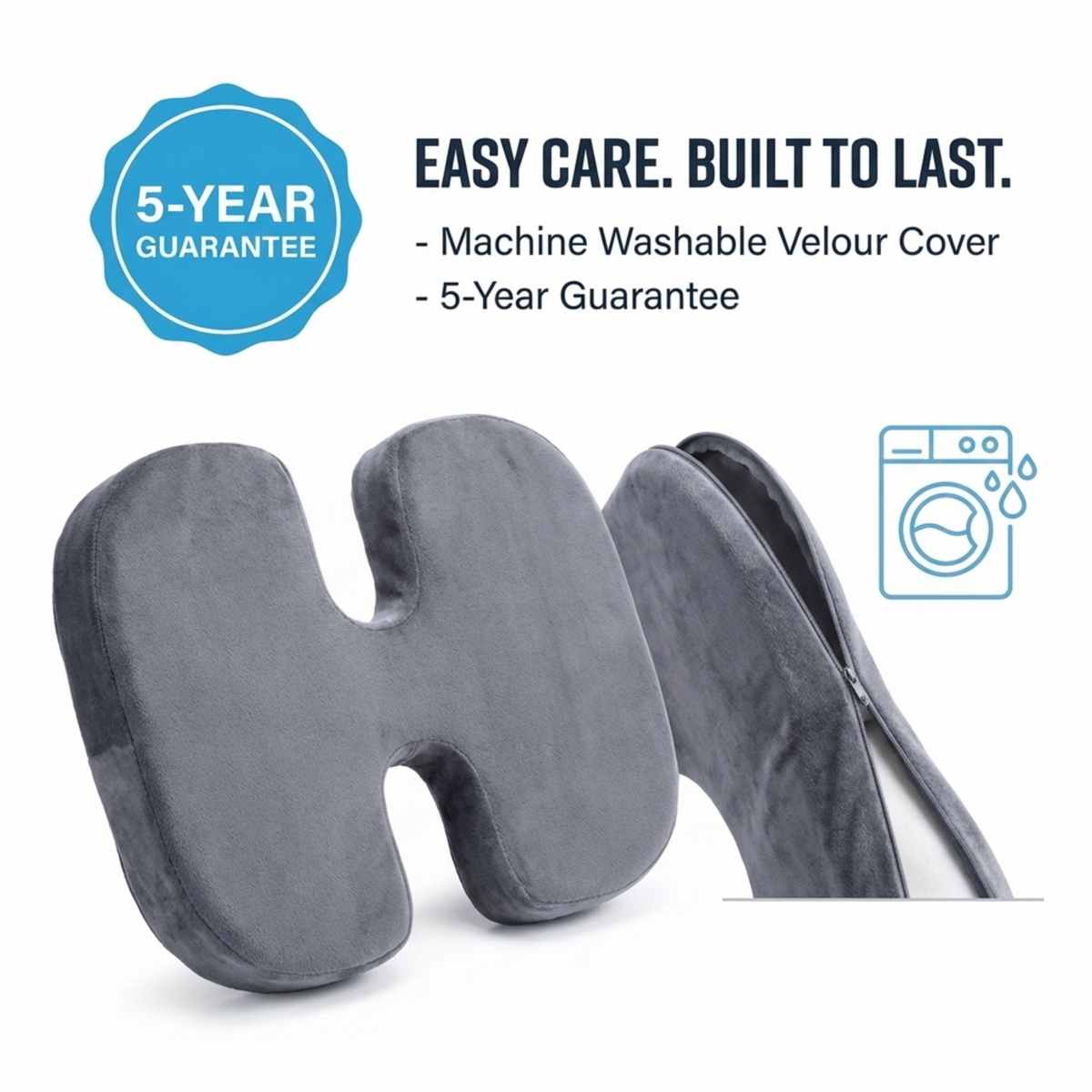 Coccyx Orthopedic Gel Enhanced Comfort Foam - Sciatica Relief - Seat Cushion - view 14