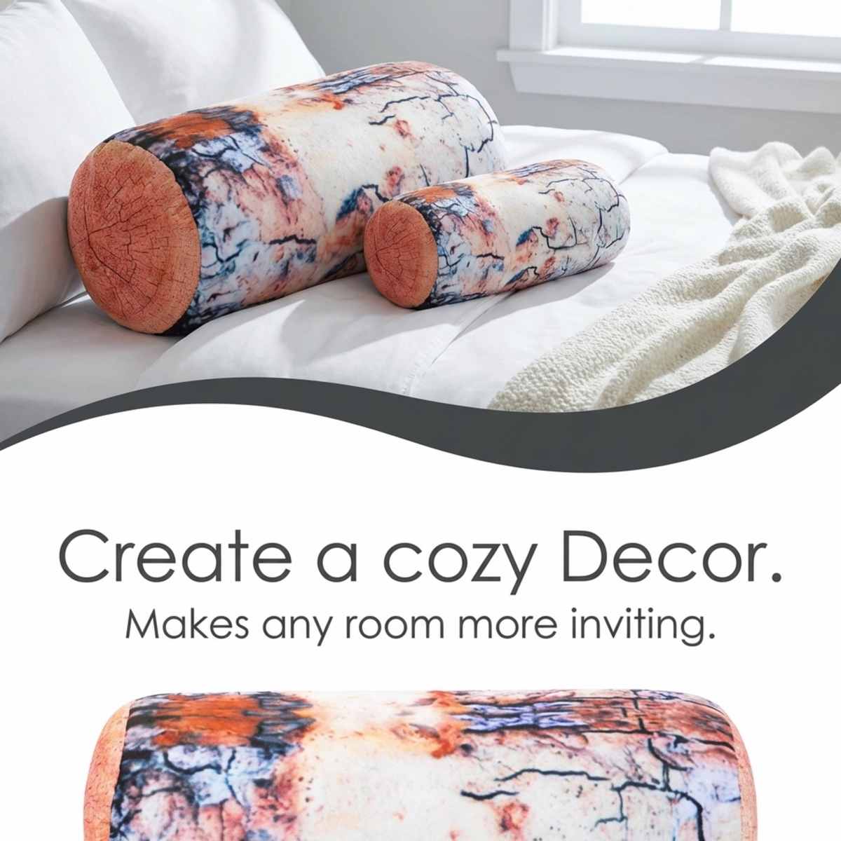 Microbead Bolster Neck Roll Pillow - Silky Feel - view 27
