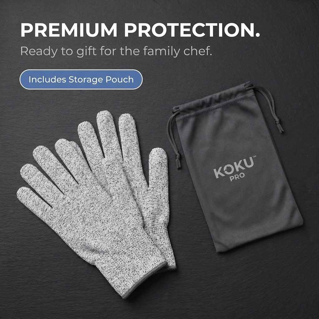 Kevlar No Cut Kitchen Gloves - Machine Washable - High Grade Polyethylene - Light Weight - view 26