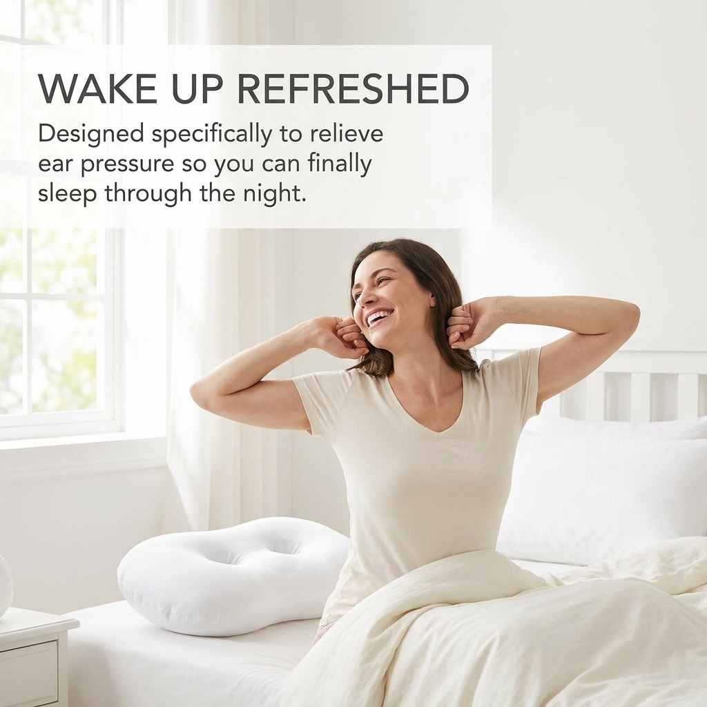 Now Pillow Ear Hole & Neck Support Relief Neck & Ear Problems During Sleep - Microbead / M - view 7