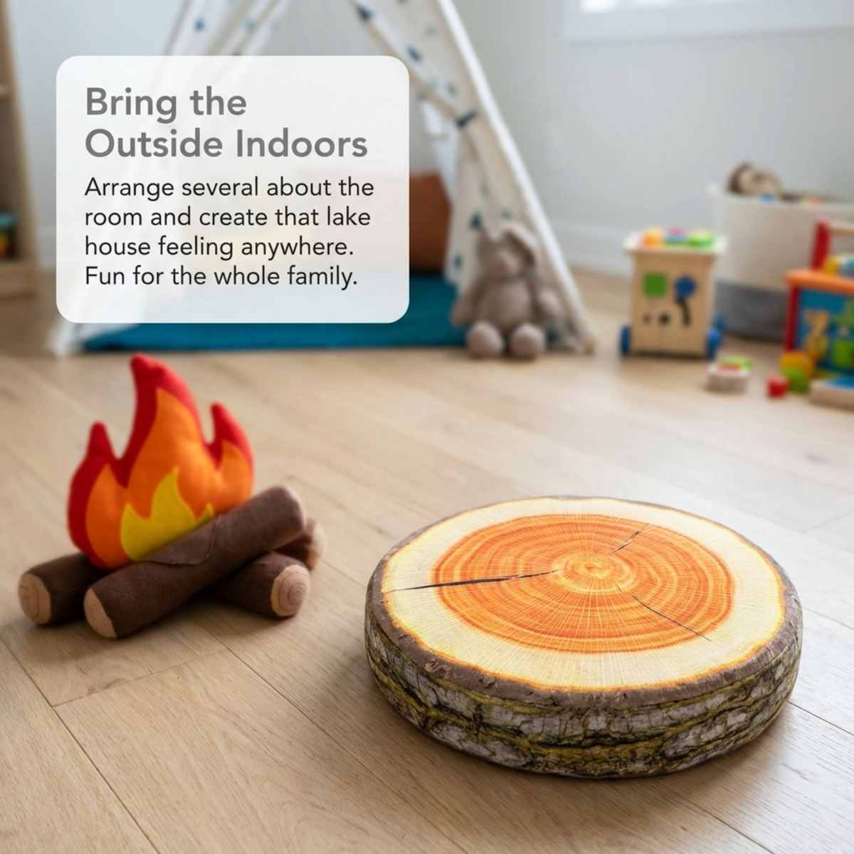 Log Maple Slice Memory Foam Seat Cushion Decorative Pillow - Bring Nature Home - view 21