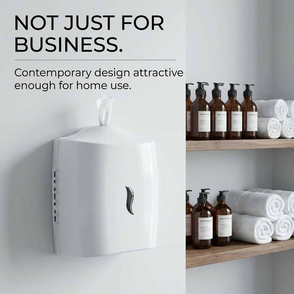 Wipes Dispenser - Wall Mounted - Disinfectant - Contemporary Anti-Roping Design - view 14