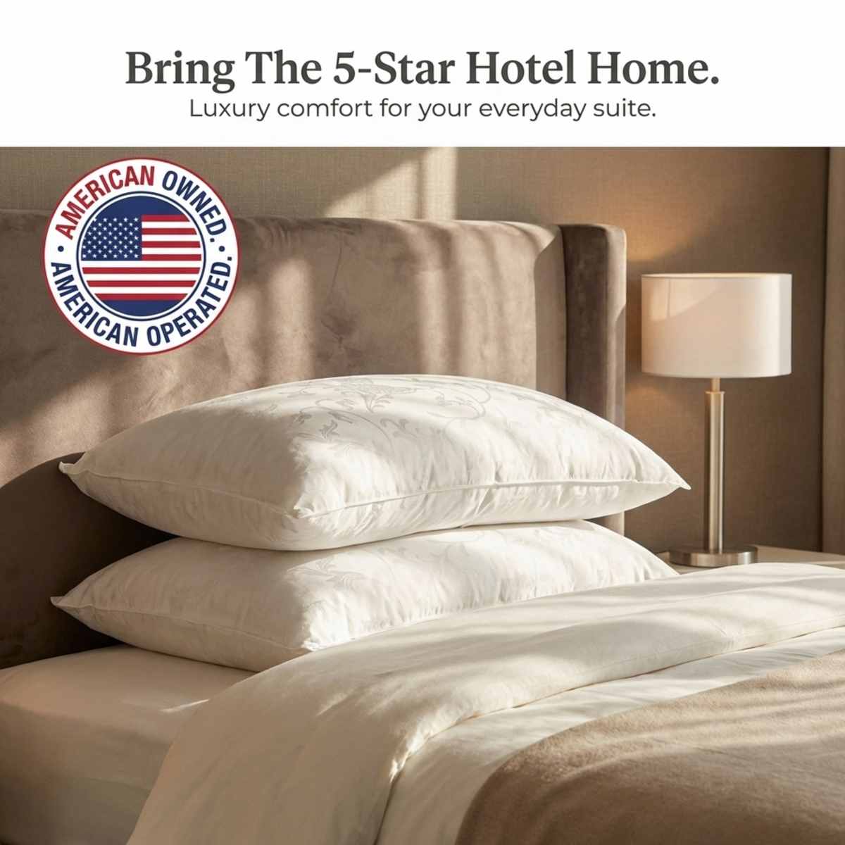 Dream Supreme Luxury Hotel Bed Pillow - Allergen Free- Set of 2 - view 15