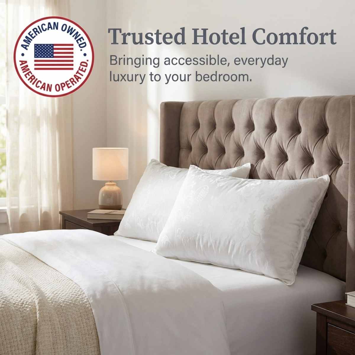 Dream Supreme Luxury Hotel Bed Pillow - Allergen Free- Set of 2 - view 16
