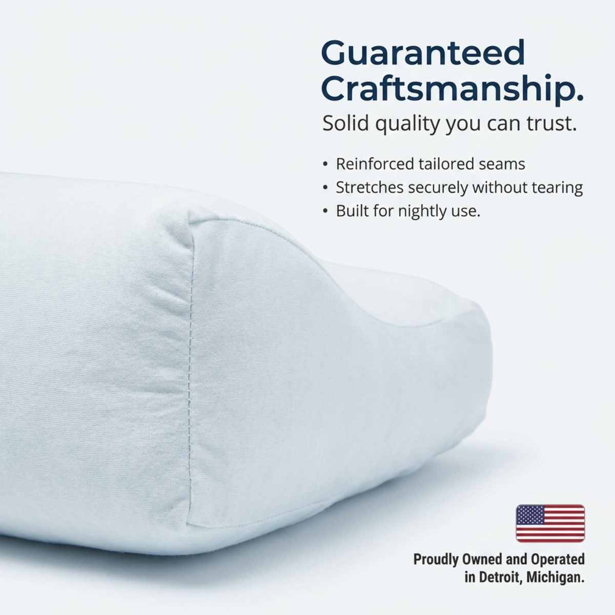 Jersey Knit Cover For The Better Sleep Fiber Fill Pillow - Hypoallergenic - view 16