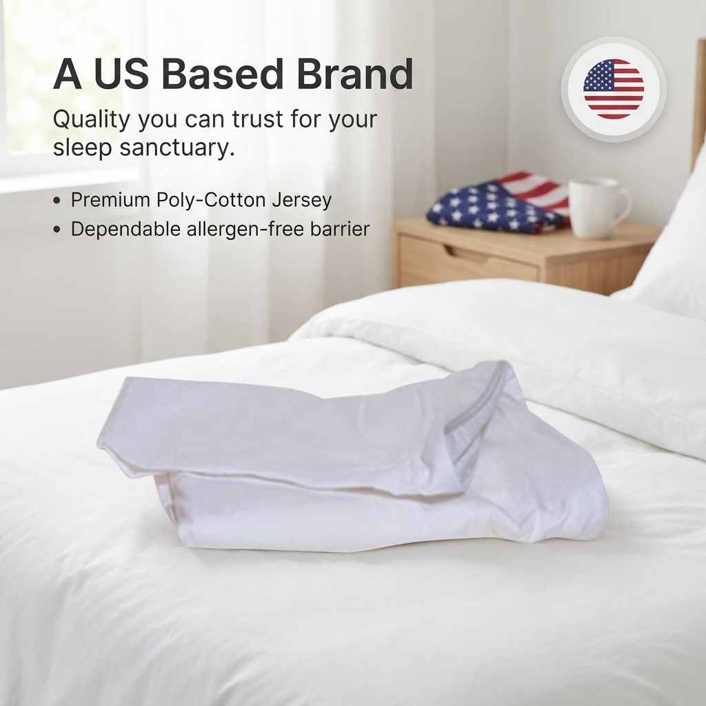 Allergen-Free Cover For C-Shaped Full Body Pillow - Stain Resistant - Pillow Cover, White - view 8