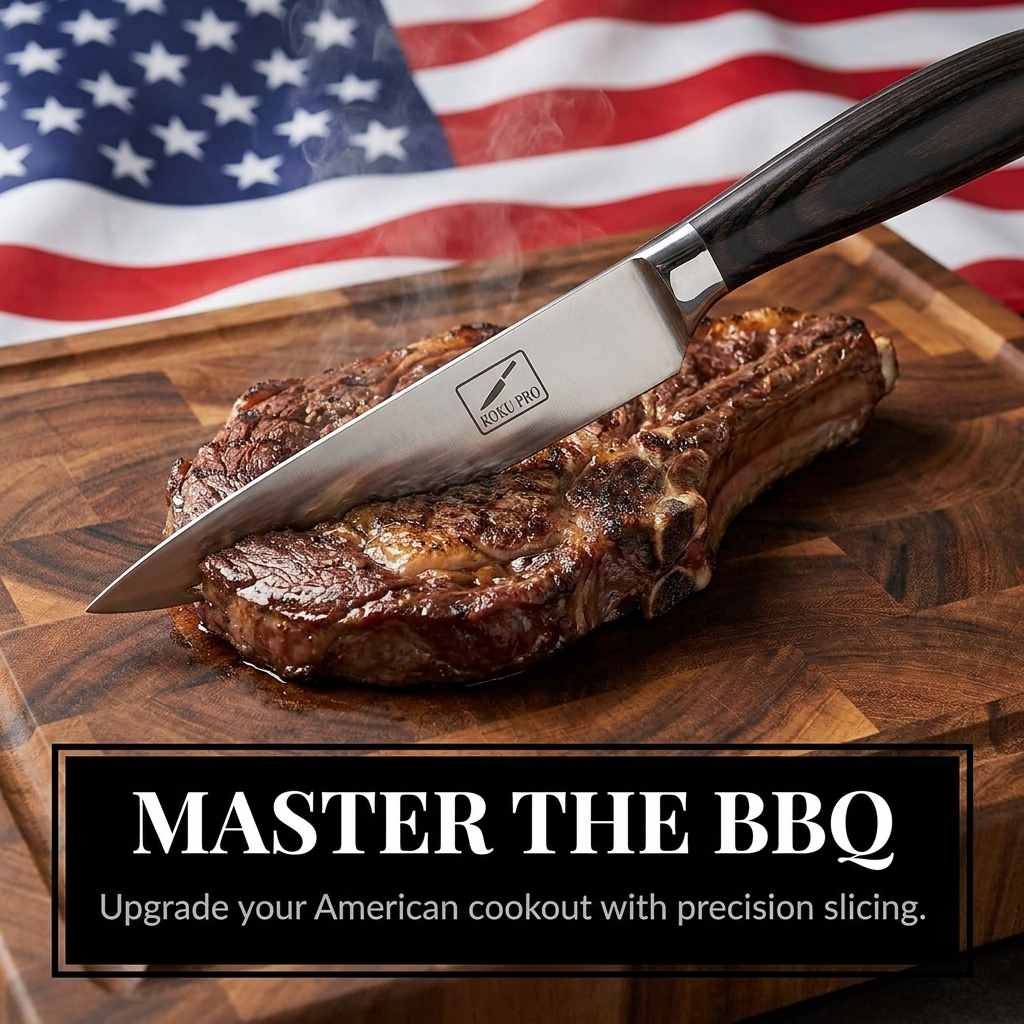 Koku Pro Japanese Knife - Pro 8" Sharp Chef Knife - Kevlar Gloves - Knife Set - view 8