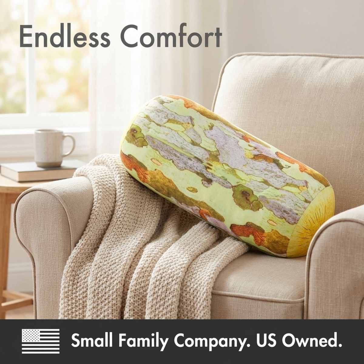 Microbead Bolster Neck Roll Pillow - Silky Feel - view 30