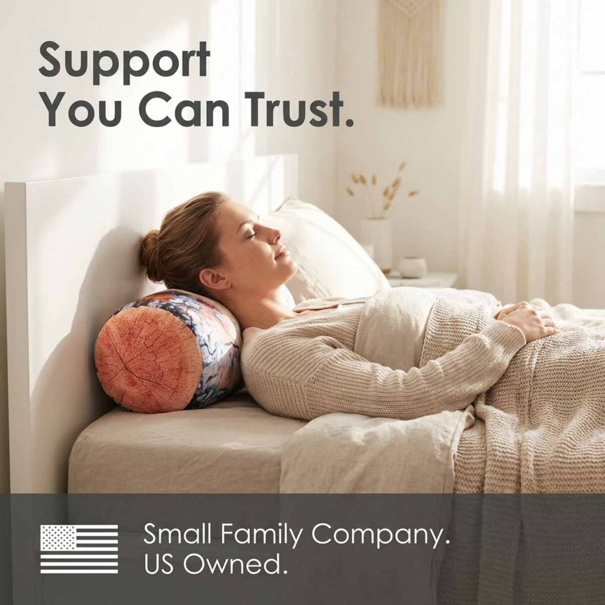 Microbead Bolster Neck Roll Pillow - Silky Feel - view 31