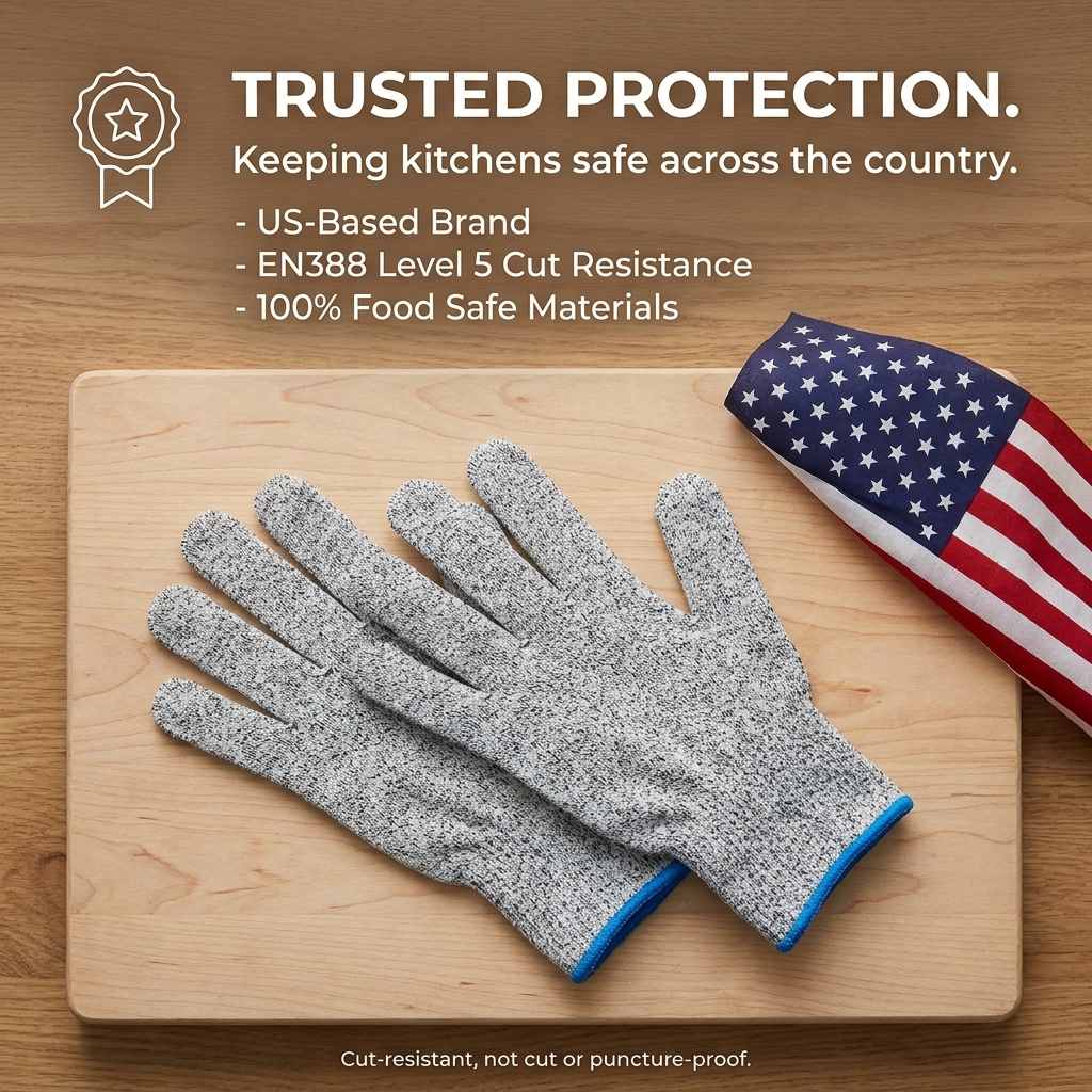 Kevlar No Cut Kitchen Gloves - Machine Washable - High Grade Polyethylene - Light Weight - view 30