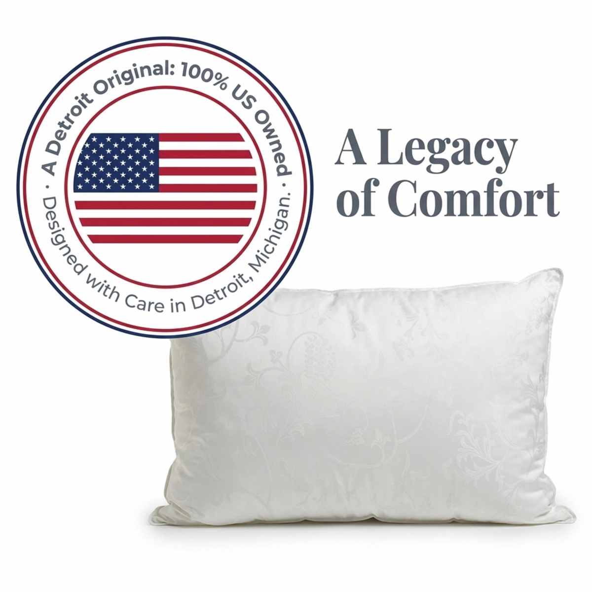 Dream Supreme Luxury Hotel Bed Pillow - Allergen Free- Set of 2 - view 18