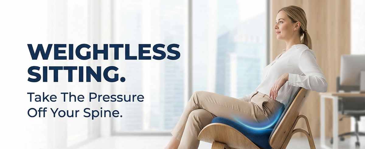 Bottom Reformulator Orthopedic Grade Foam Cushioned Seat - Hip Pain Relief - Seat Cushion - view 9