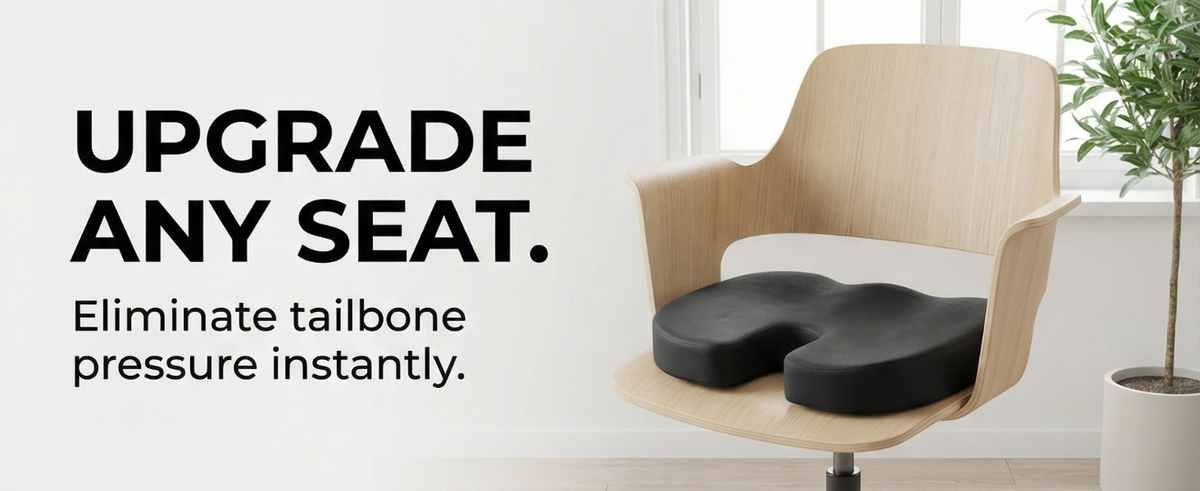 Coccyx Orthopedic Memory Foam - Sciatica Relief - Seat Cushion - view 27